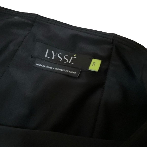 Lysse Black Stretch Pull-on Trouser Pant Size S Suede Feel - Picture 3 of 8